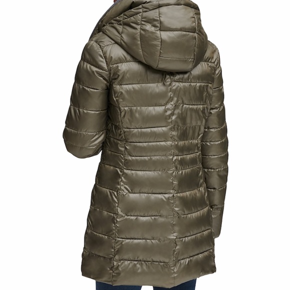 Andrew Marc Windsor Quilted Puff Parka - Olive M - Picture 6 of 14
